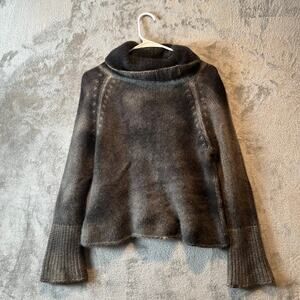 Avant Toi Cashmere Turtleneck Ombre Sweater in Suede Size XS